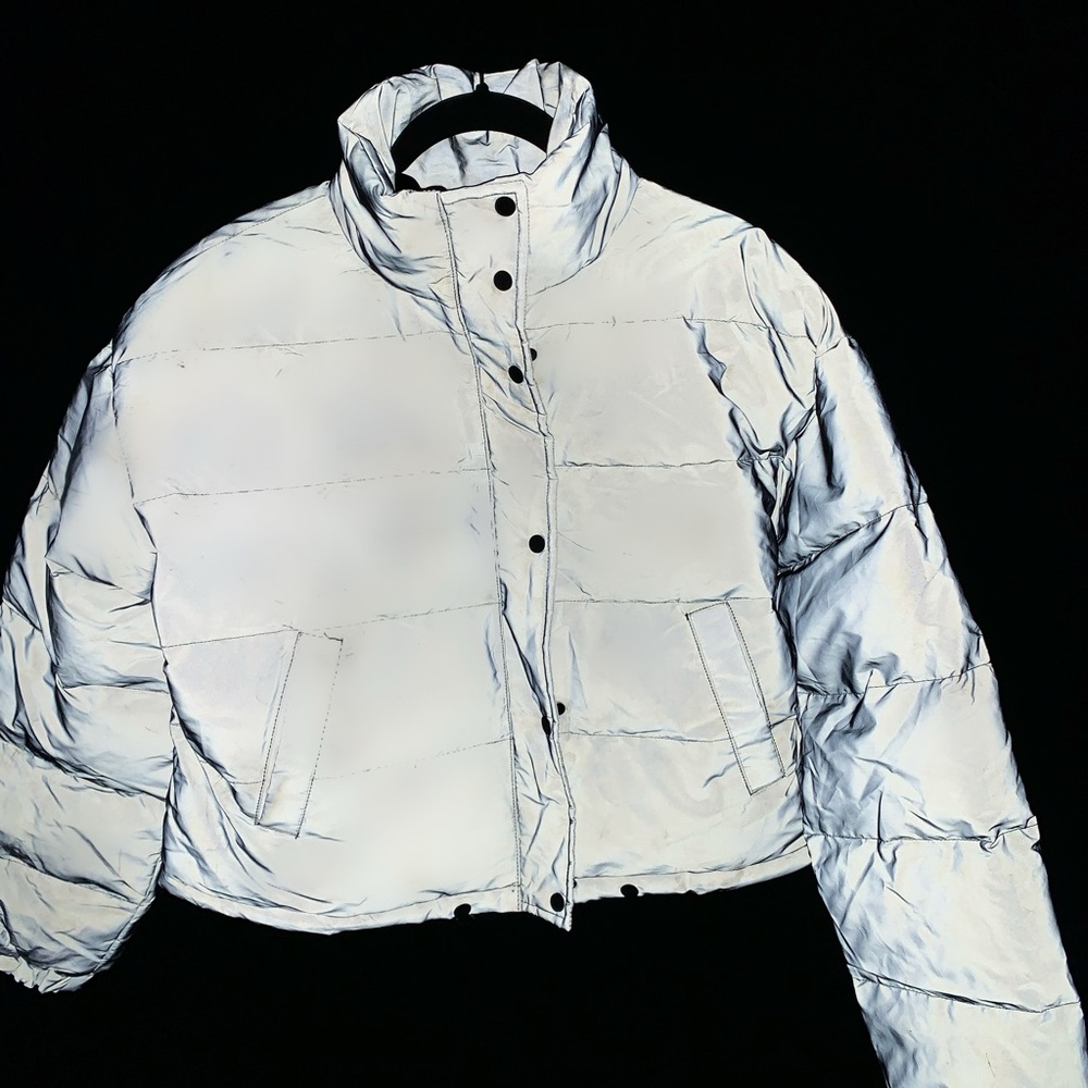 Reflective puffer jacket